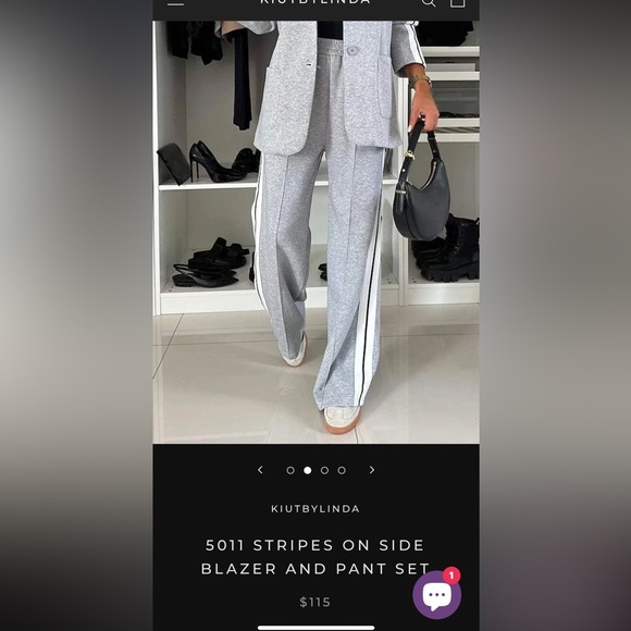 #64” BLAZER AND SWEATPANTS SET - Picture 2 of 8